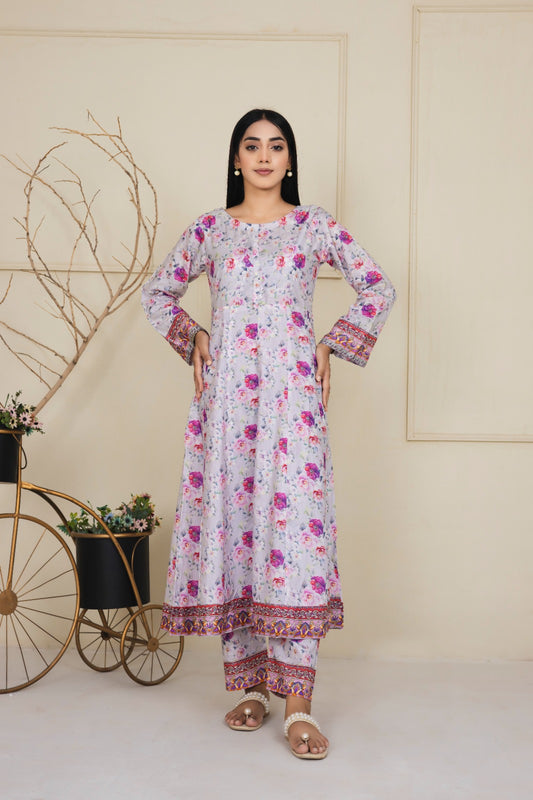 2 Piece White and Pink Printed Suit Womens Pakistani Chiffon Dresses, Pakistani Party Wear Pakistani Salwar Kameez Embroidered Pakistani Clothes